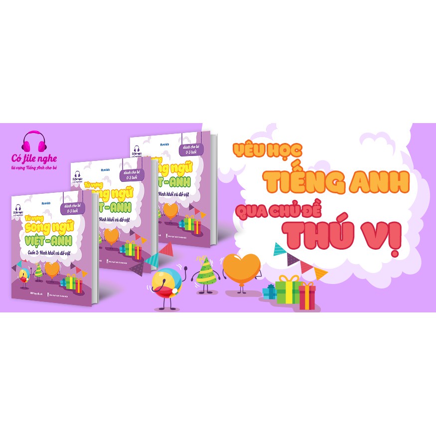 Sách - Từ vựng song ngữ Việt Anh cuốn 2 Hình khối và đồ vật MEGAMN9290