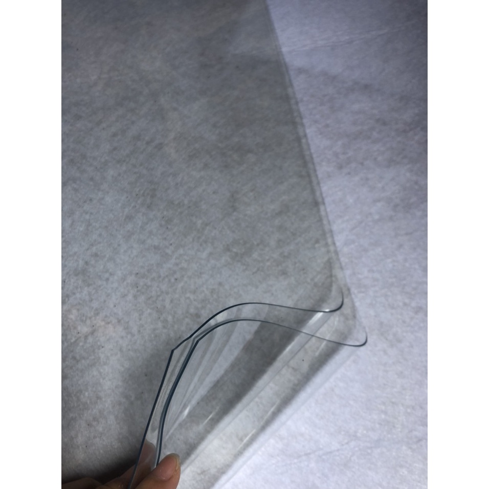 Tấm nhựa dẻo pvc trong suốt khổ 1mx1,2m dày 1ly trải giường, bàn, rèm che