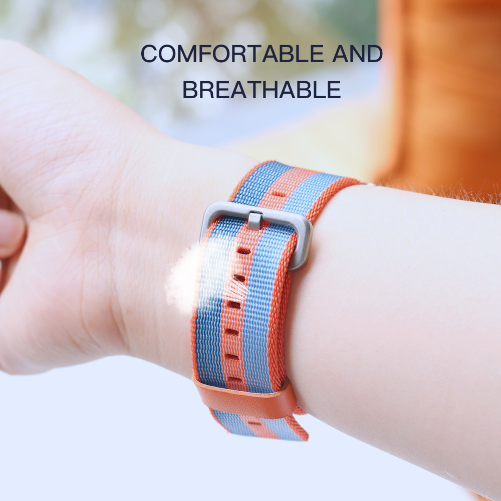 Dây Đeo Đồng Hồ Thông Minh Bằng Sợi Nylon Nhiều Màu Sắc Cho Samsung Galaxy Watch 3 41mm 45mm