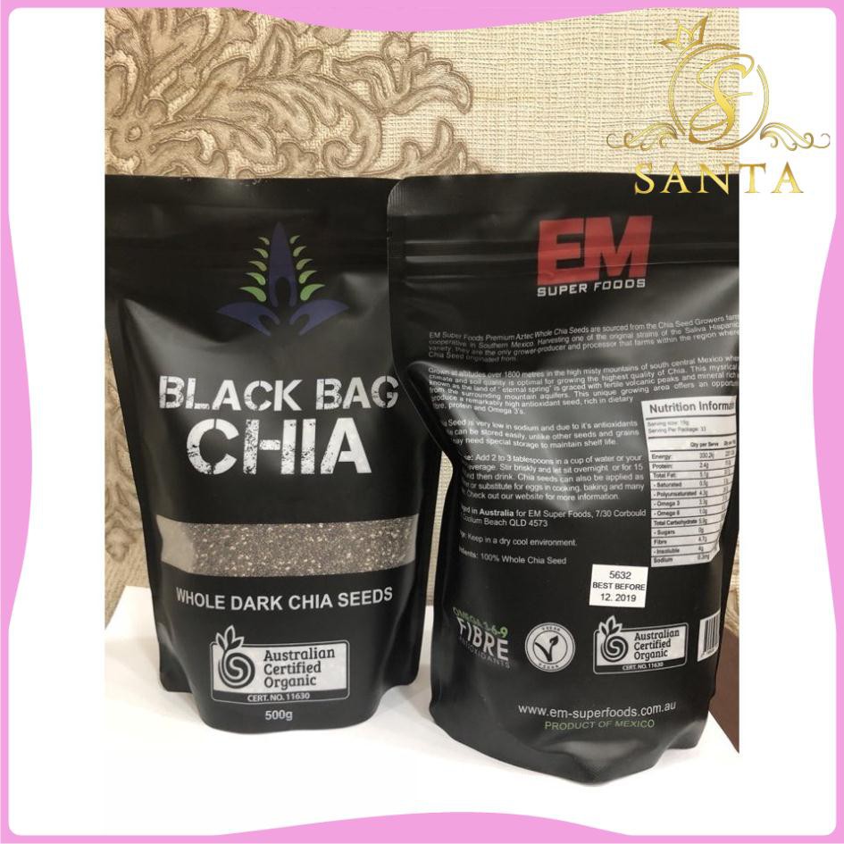 Hạt Chia ÚC Chính Hãng Black Túi Đen 500g