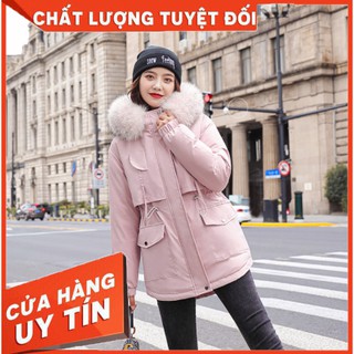 [ Sẵn Hàng ] Áo khoác parka nữ lót lông dày dặn ấm áp, hàng Quảng Châu cao cấp xuất dư xu hướng thời thời 2020