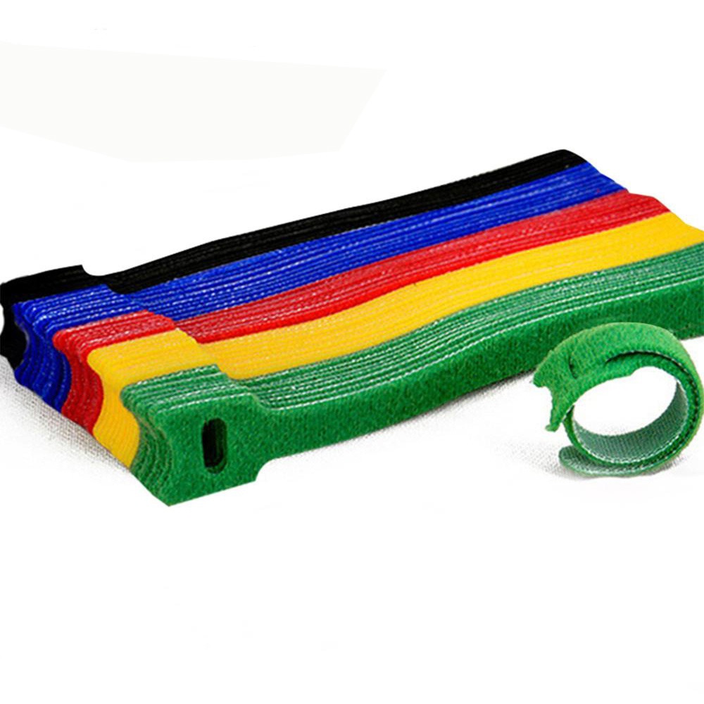 Bộ 50 Dây Dán Cố Định Dây Cáp Bằng Nilon Mềm Mại Có Thể Tái Sử Dụng