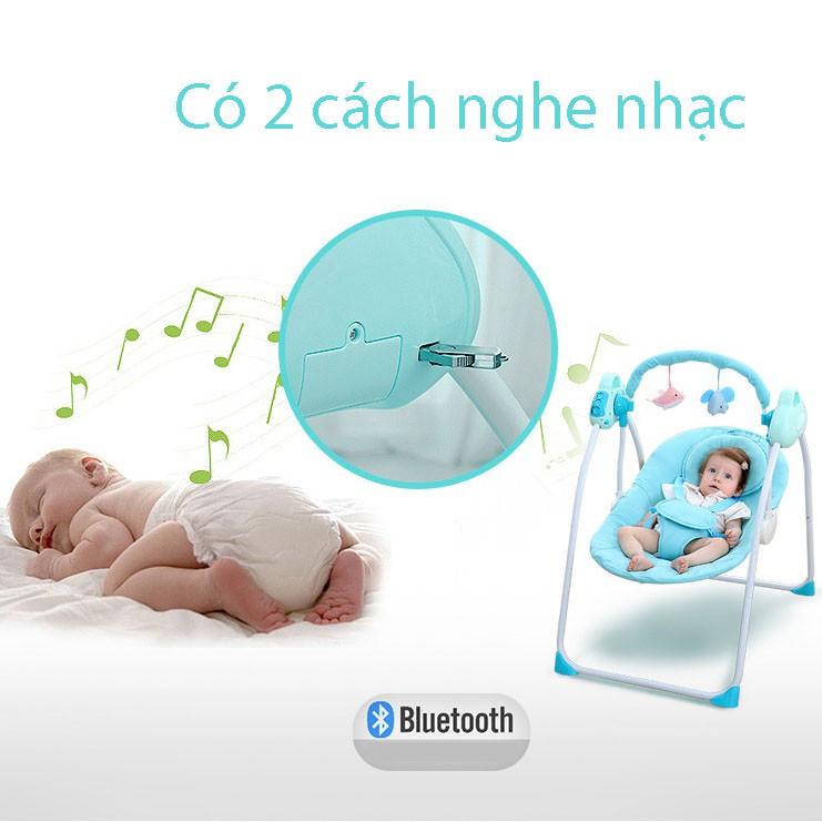 Nôi rung bập bênh đa năng cao cấp SL701 mới nhất 2020