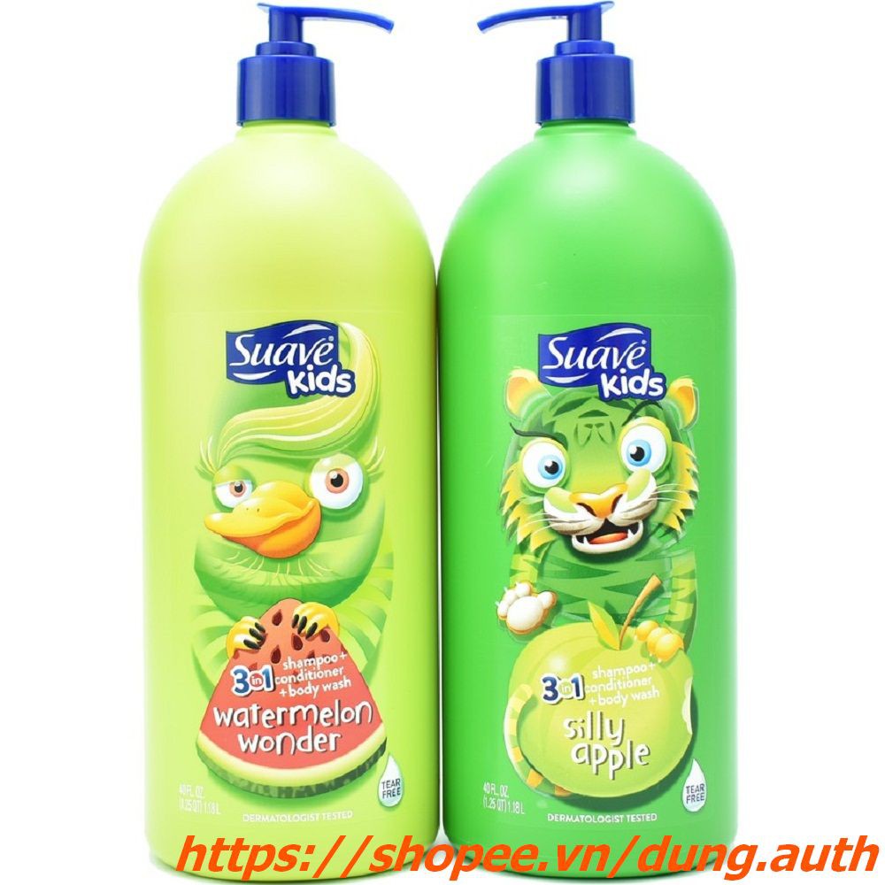 Dầu Tắm Gội Xả Tắm 1.18l Suave Kids 3 Trong 1 (Tắm, gội và xả) | BigBuy360 - bigbuy360.vn