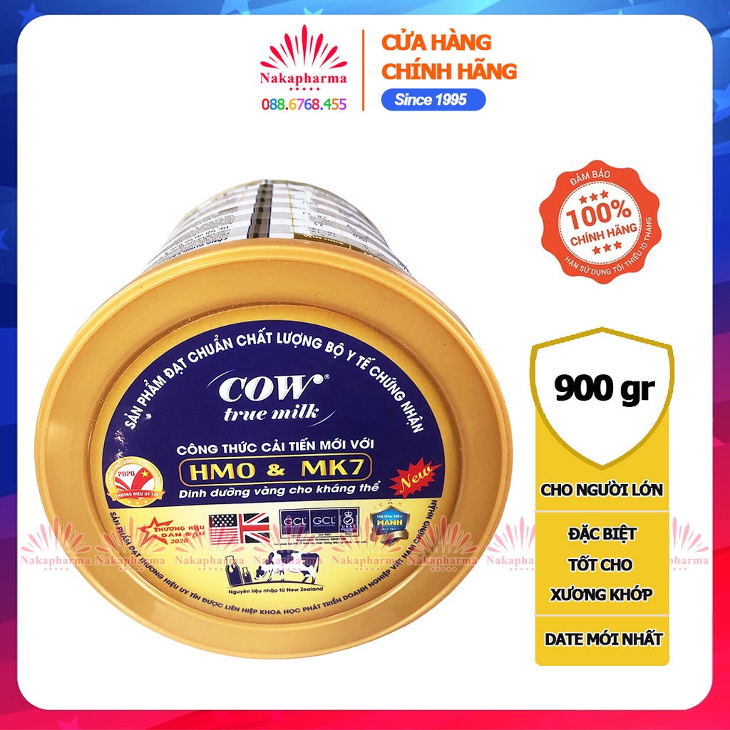 ✅ Sữa Cơ Xương Khớp Cow True Milk Bone & Joint 900g – Khuyên dùng cho người loãng xương, tiểu đường