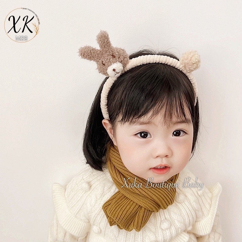 Bờm Cài Tóc Hình Gấu Thỏ Style Hàn Quốc Cho Bé, Phụ Kiện Cài Tóc Công Chúa Cao Cấp Bé Gái [ẢNH THẬT]