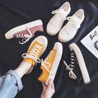 Giày thể thao chất liệu canvas thời trang mùa thu phong cách Hàn Quốc mới 2021