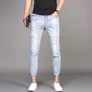 [FREESHIP-TRỢ GIÁ SHOPEE] Quần jean nam rách dạo phố | Quần bò nam rẻ đẹp | quần jeans nam thời trang | Quần nam 2044