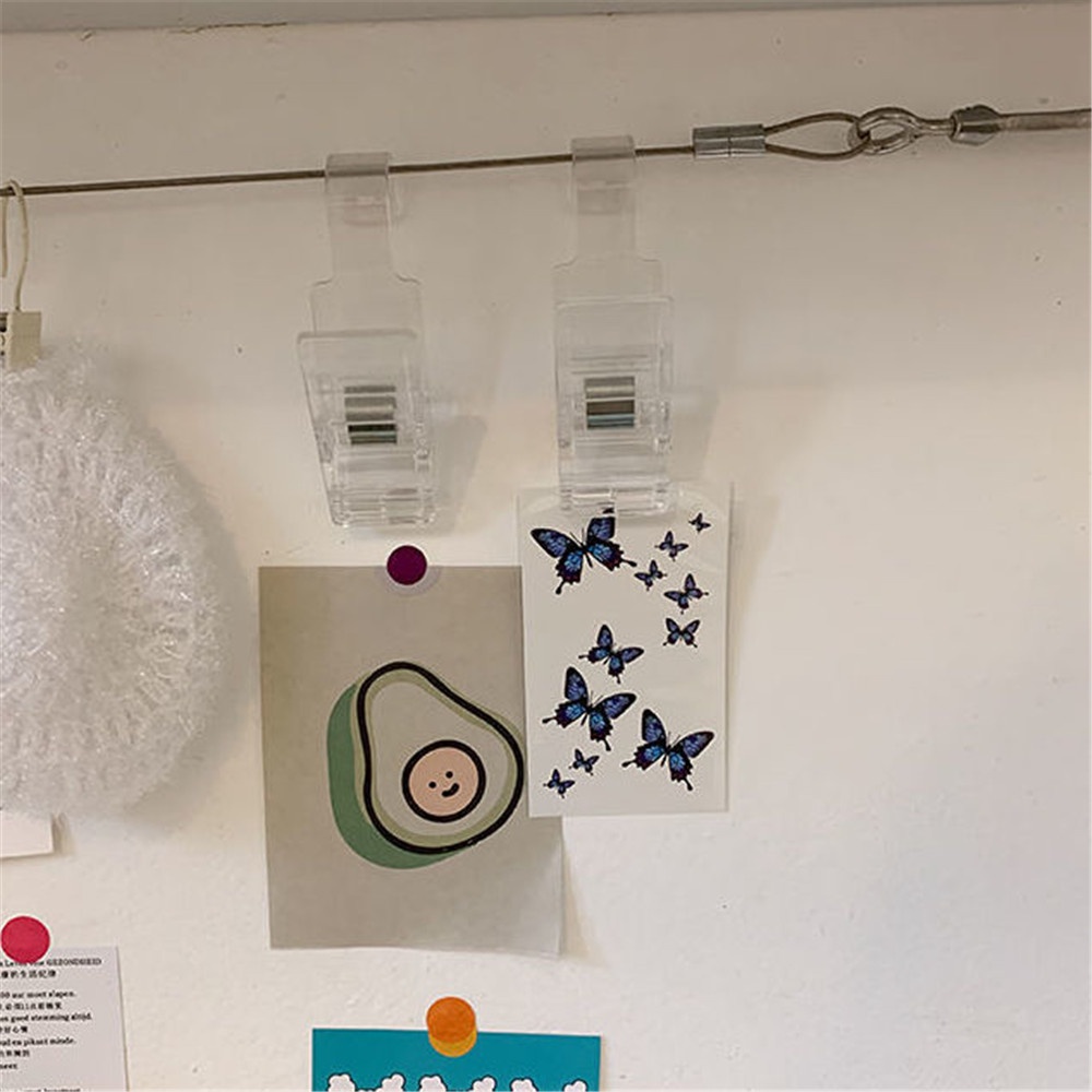 Miếng Dán Hình Xăm Hoạ Tiết Bươm Bướm 3d Chất Liệu Pet Chuyển Nước