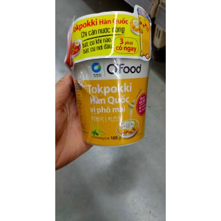 Tokpokki HQ vị phô mai/truyền thống O'food 105g