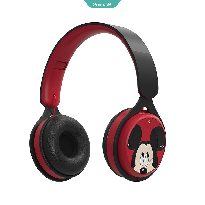 DISNEY Tai Nghe Bluetooth Không Dây Hình Marvel Captain America Spiderman Mickey Âm Thanh Nổi Dễ Thương Bảo Vệ Trẻ Em