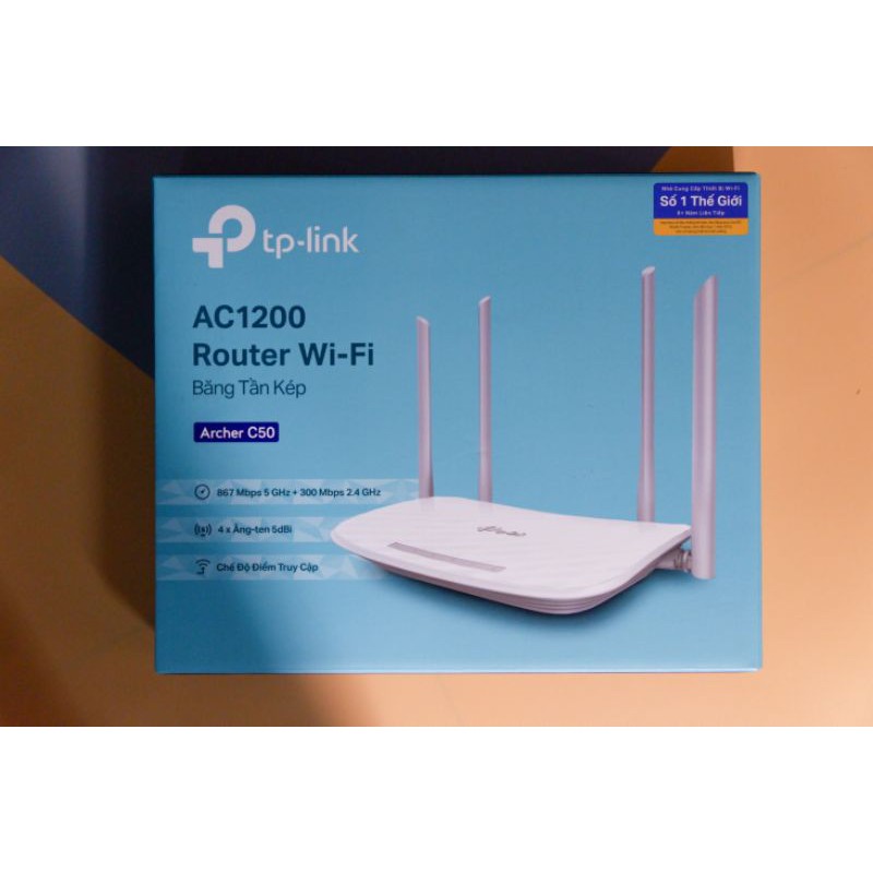 Router Wifi Băng Tần Kép AC1200 TP-Link Archer C50