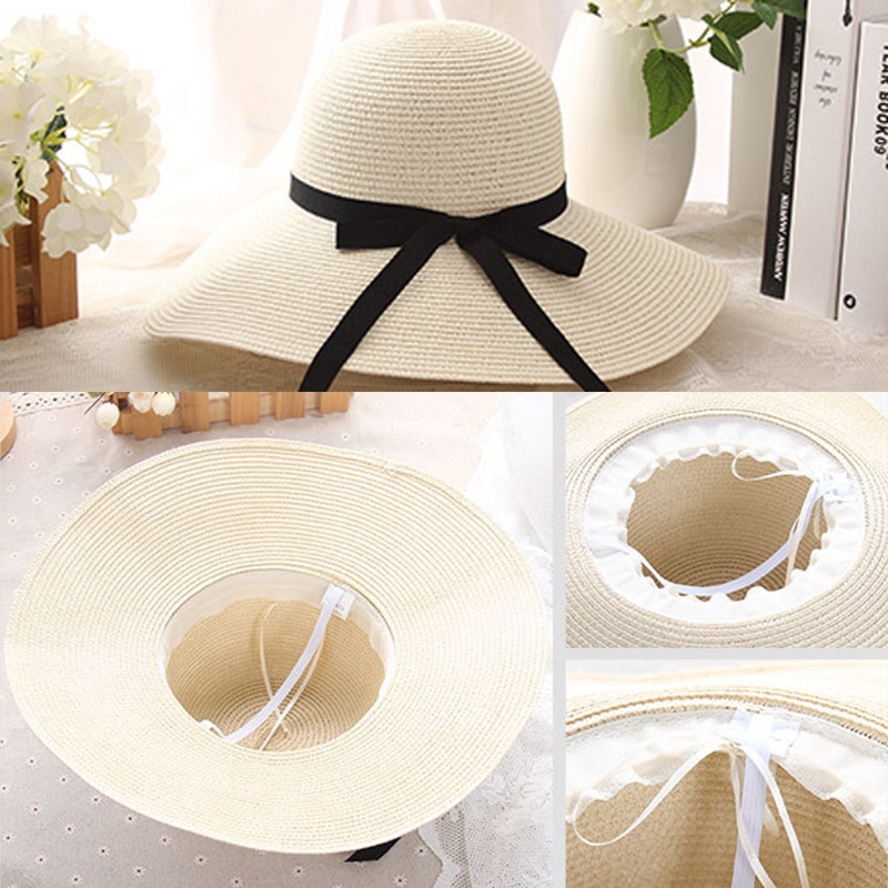 Nón Cối Rộng Vành Chống Tia UV Thời Trang Đi Biển Mùa Hè Cho Nữ Sự Bảo Vệ