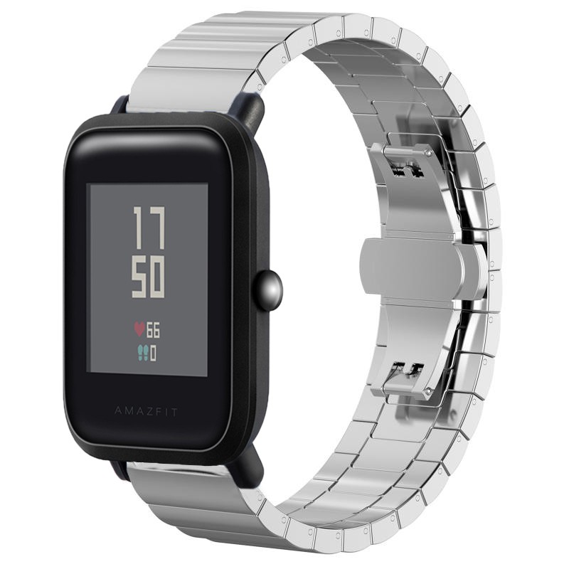 Dây Đeo Inox Cho Đồng Hồ Thông Minh Xiaomi Huami Amazfit Bip Bit Pace Lite Youth