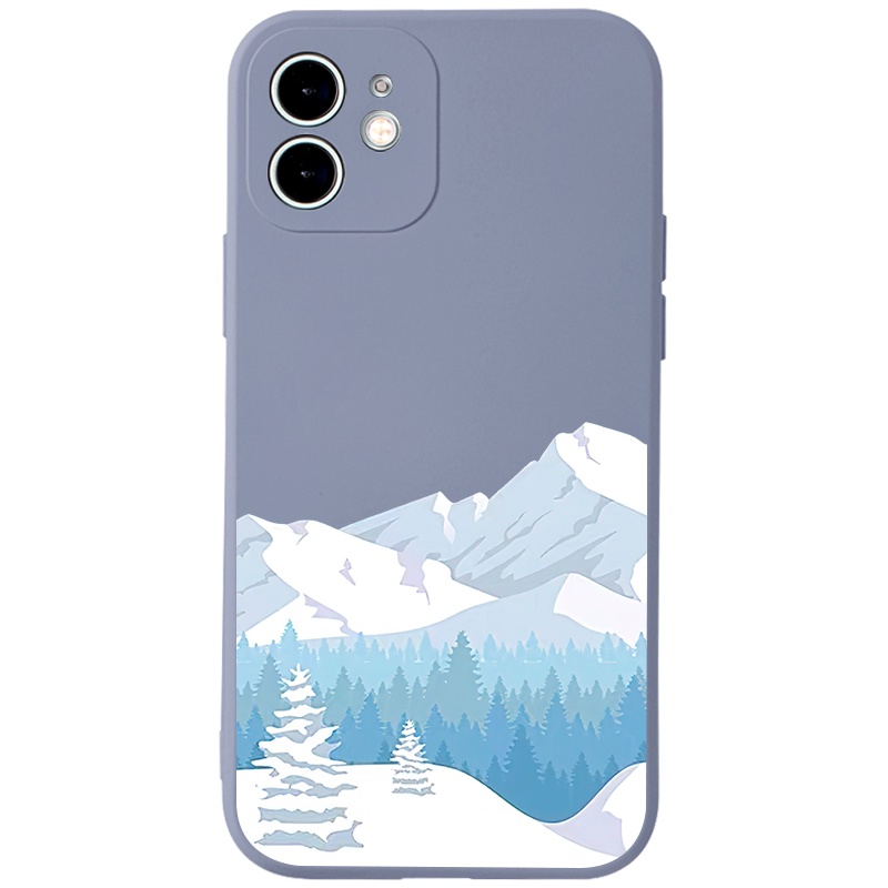 Ốp lưng JURSUE mềm chống sốc viền vuông hình dễ thương đẹp Cho iPhone 13 12 11 Pro Max SE 2020 X XR XS 8 7 ip 6S 6 Plus Y2125