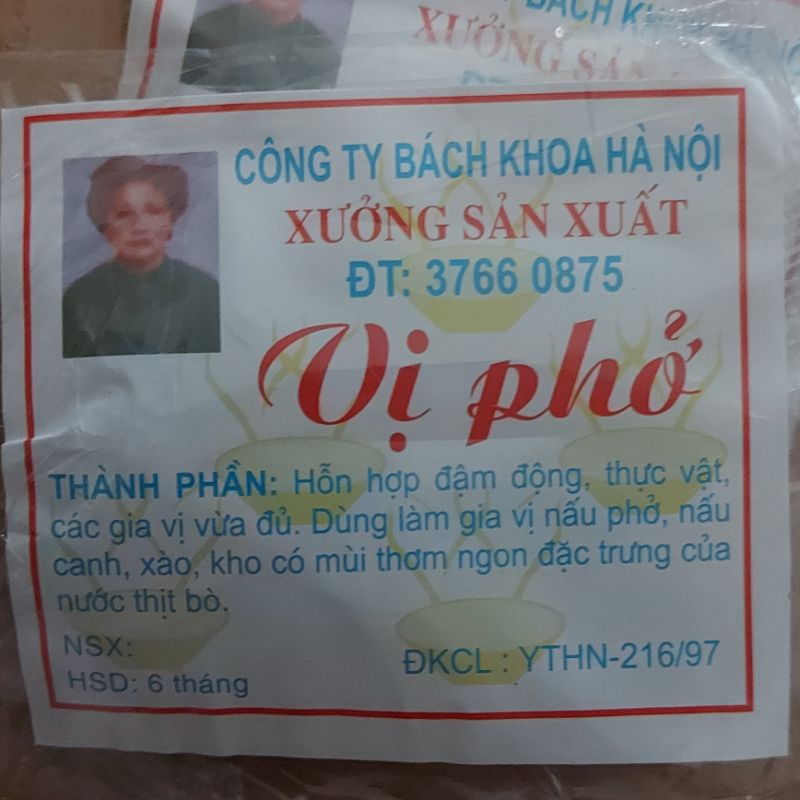 100 Gói Gia Vị Phở Bò Bách Khoa