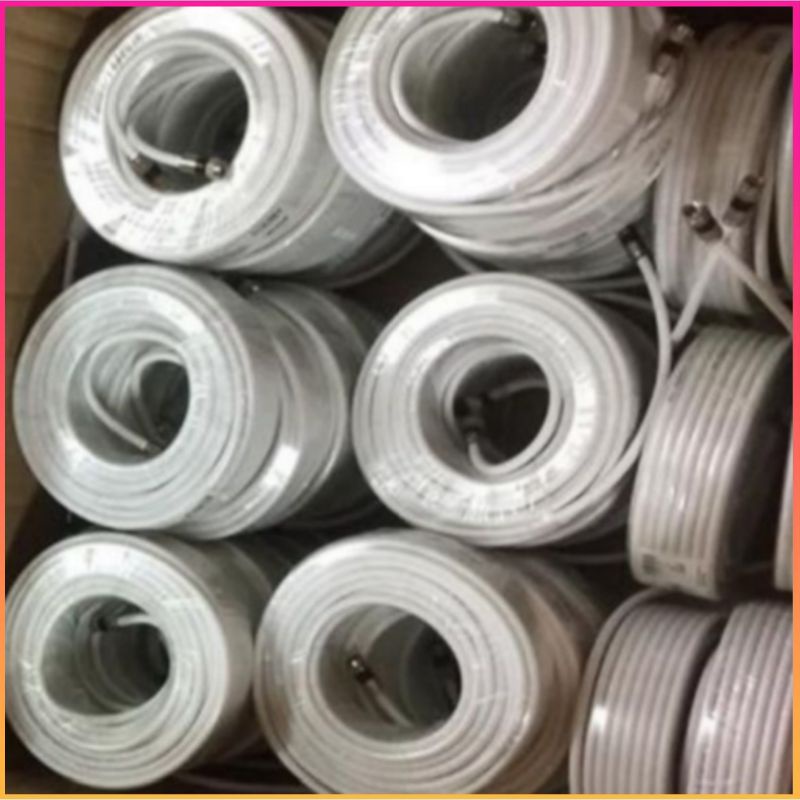 Cáp đồng trục, Cáp Ăng-ten, TIVI, TRUYỀN HÌNH CÁP, cuộn: 20M, 15M, 10M (bấm sẵn 2 đầu rắc)
