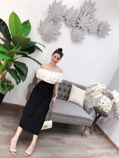 Set 2 áo trắng nhung nguyễn
