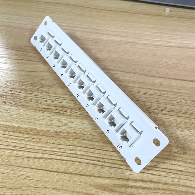 Bảng Điều Khiển Dán Tường CAT6 10 Cổng 10G Hỗ Trợ 1U Patch UTP 19inch