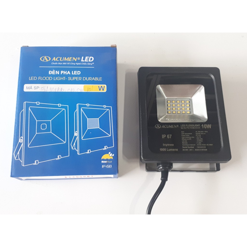 Đèn pha led FLOOD LIGHT 10W (ánh sáng trắng) - ACUMEN