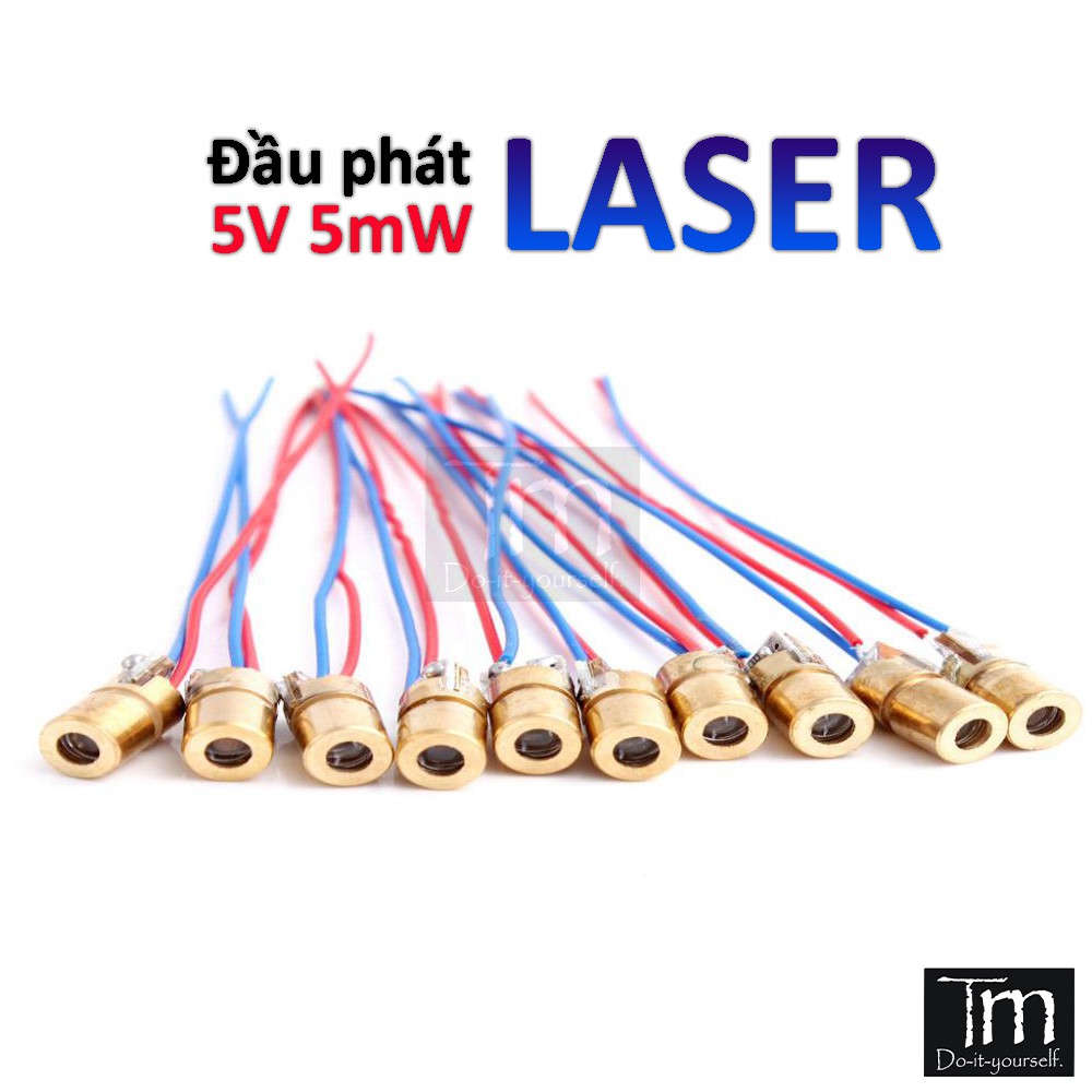 Đầu Phát Tia Laser 5V Đỏ 5mW Định Vị