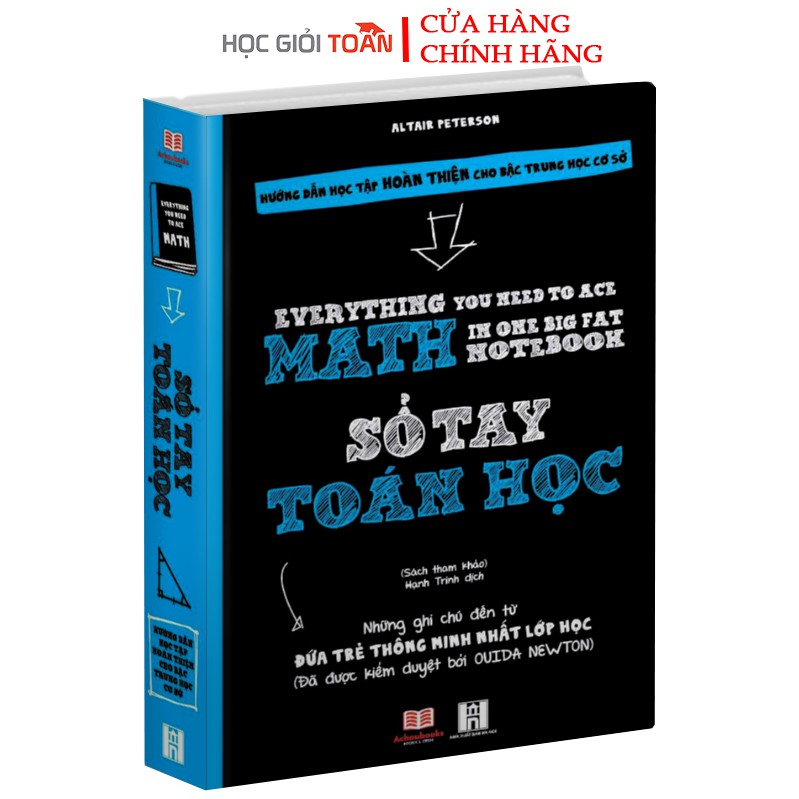 Sách : Sổ Tay Toán Học - Sách Tham Khảo Toán ( Dành Cho Bé Từ 9 tuổi - THCS ) | BigBuy360 - bigbuy360.vn