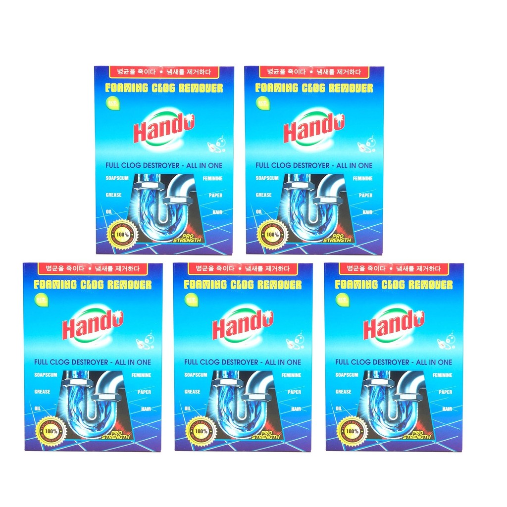 Combo 5 Hộp bột thông tắc cống,ống nước xuất khẩu New TI869
