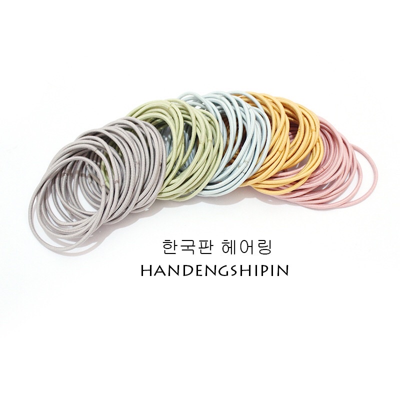 Set 100 chun buộc tóc làm quà tặng khách hàng Qiqishop