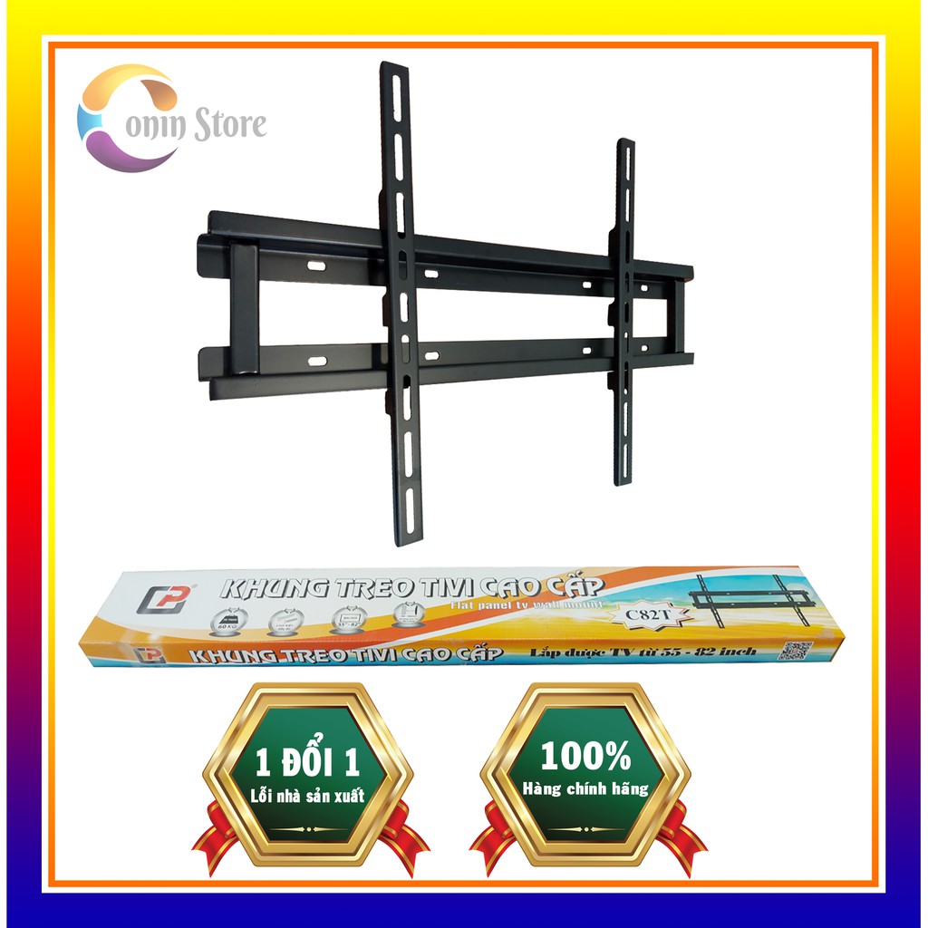 Khung Treo TIVI Cao Cấp C82T Khung Cố Định_Từ 55 đến 82 inch - Hàng Chính Hãng CẢNH PHONG
