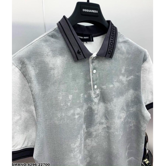 Áo polo nam ngắn tay cổ bẻ hoạ tiết co dãn thoáng mát PL105