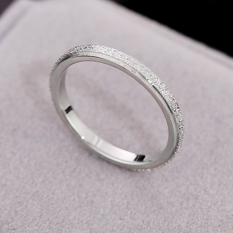 Nhẫn thép titan mạ vàng 18k phong cách Hàn Quốc thời trang