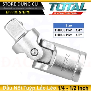 Đầu nối lắc léo total 1/2-1/4 inch nối đầu tuýp chất liệu 50bv30, mạ crôm và chịu nhiệt thhuj1141 thhuj1121