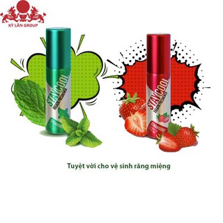 Xịt thơm miệng dâu tây và húng bạc hà staycool anh quốc ( combo 2 lọ)