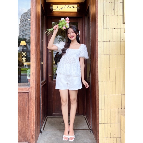ZIEL Áo babydoll phong cách tiểu thư | Mia Top