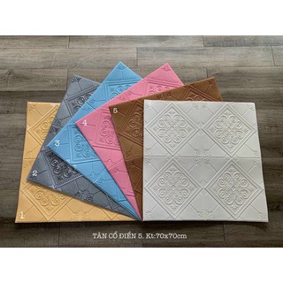 Xốp dán tường tân cổ điển 5 - tâm hợp phát - 70*70cm cao cấp