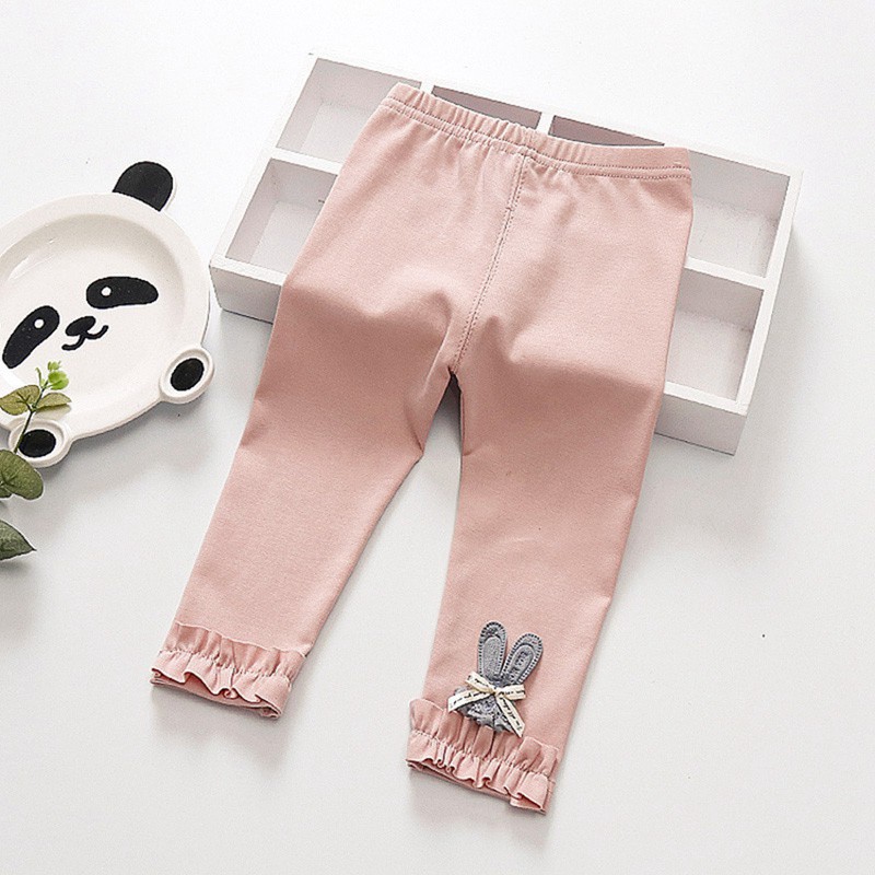 Quần legging in hình thỏ dễ thương cho bé gái