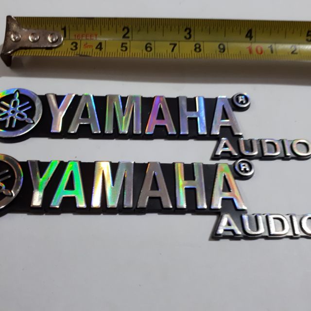 Tem dán thùng loa YAMAHA-AUDIO nhựa cứng - giá 1 cặp