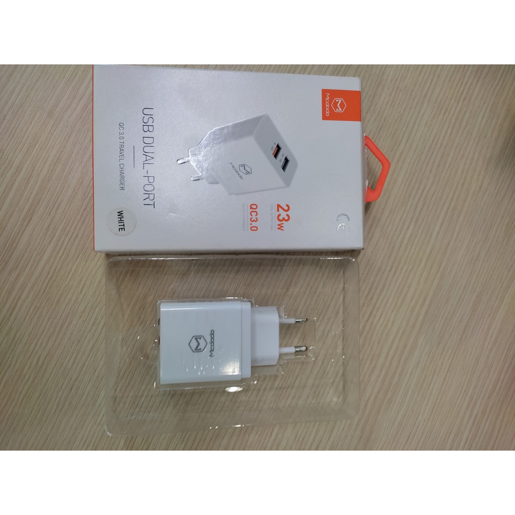 Củ sạc nhanh Mcdodo QC3.0 + 1A chính hãng dùng cho iphone, Adroid