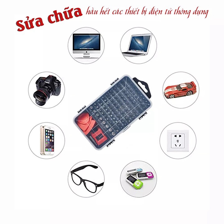 Bộ Tua Vít Đa Năng 112 Trong 1, Sửa Chữa Điện Thoại