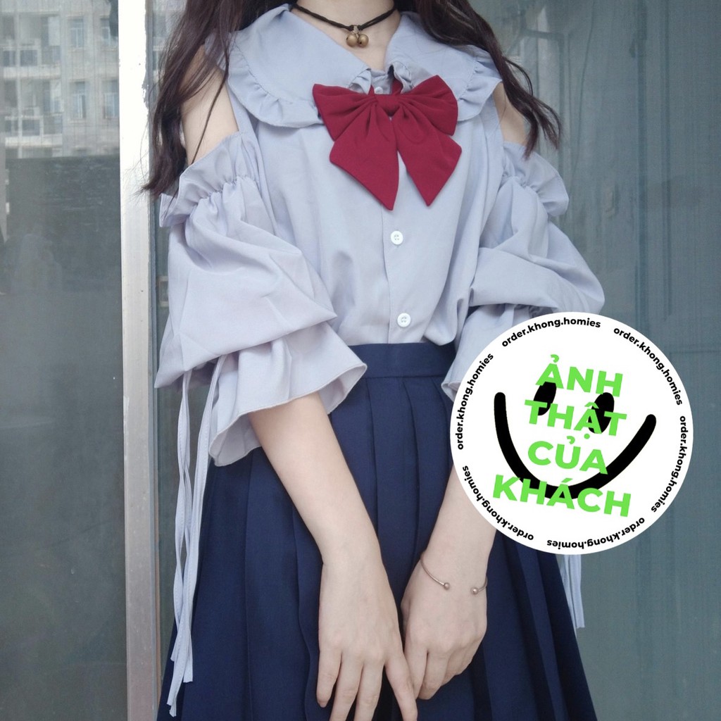 Áo sơ mi Babydoll Ulzaang Tay Phồng