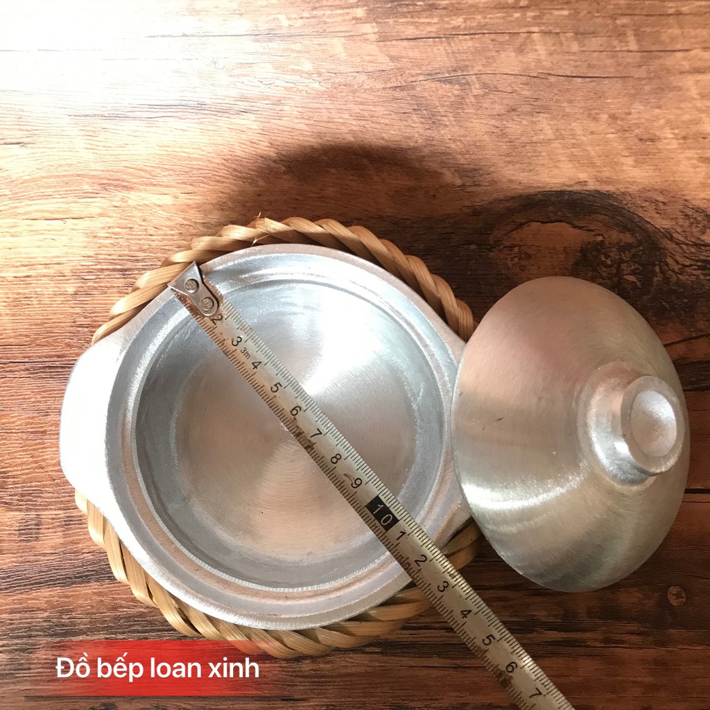 Thố Gang Kho Quẹt Kèm Rế 12cm...