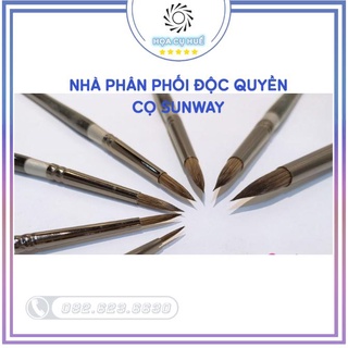 Cọ Nhọn Sunway B207 Lông Sóc ,đi nét ,tỉa vẽ mài nước.sơn dầu, acryylic