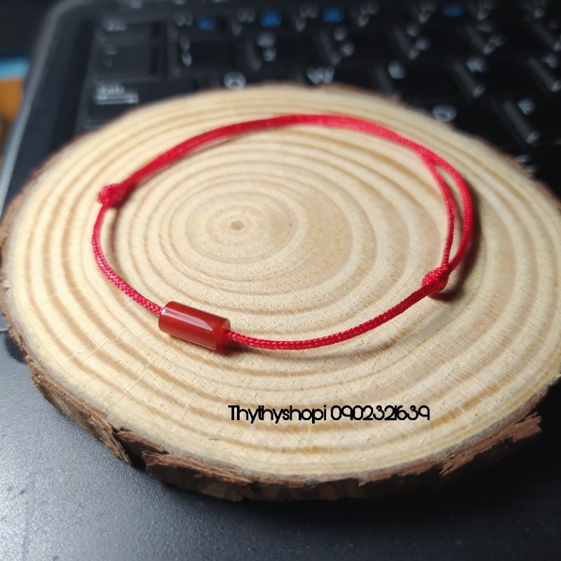 Vòng tay handmade trụ đá mini thiên nhiên  -