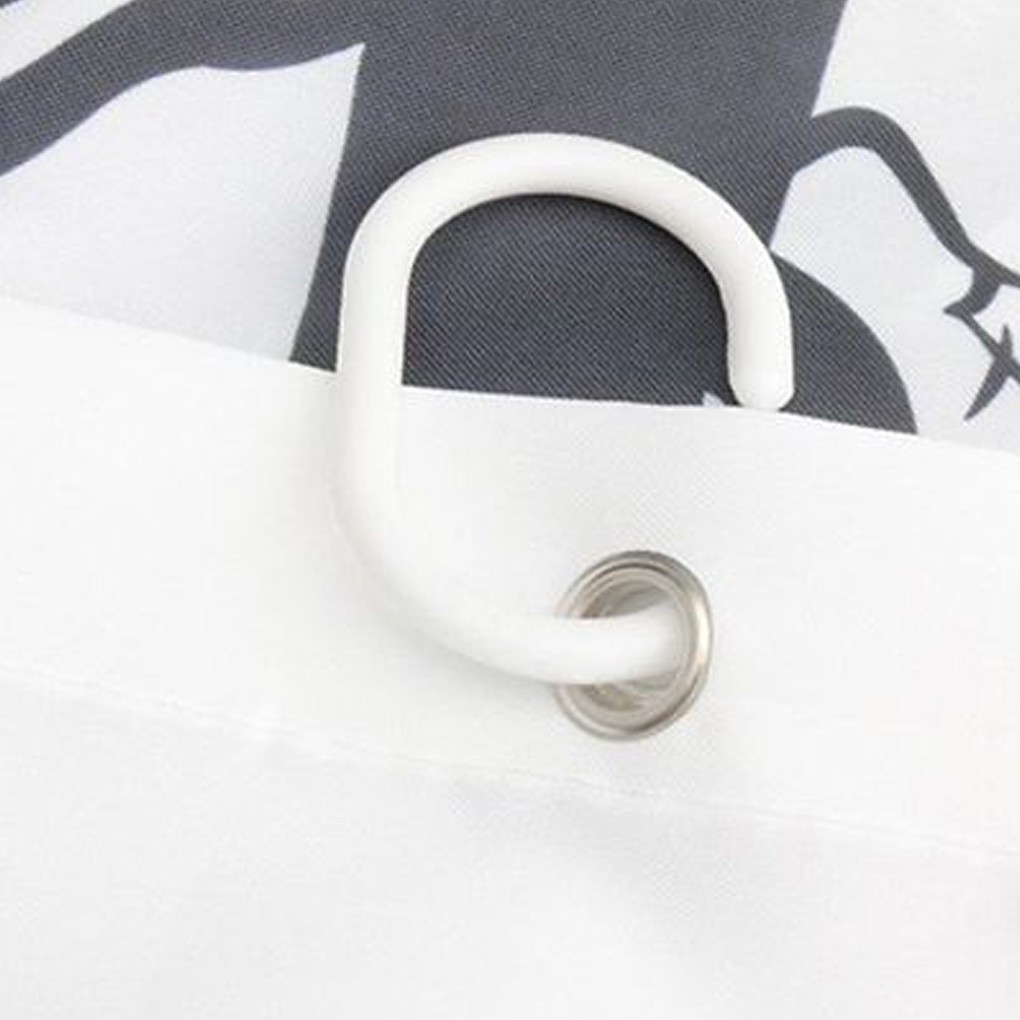Rèm cửa phòng tắm kèm 12 móc thiết kế hình cây độc đáo