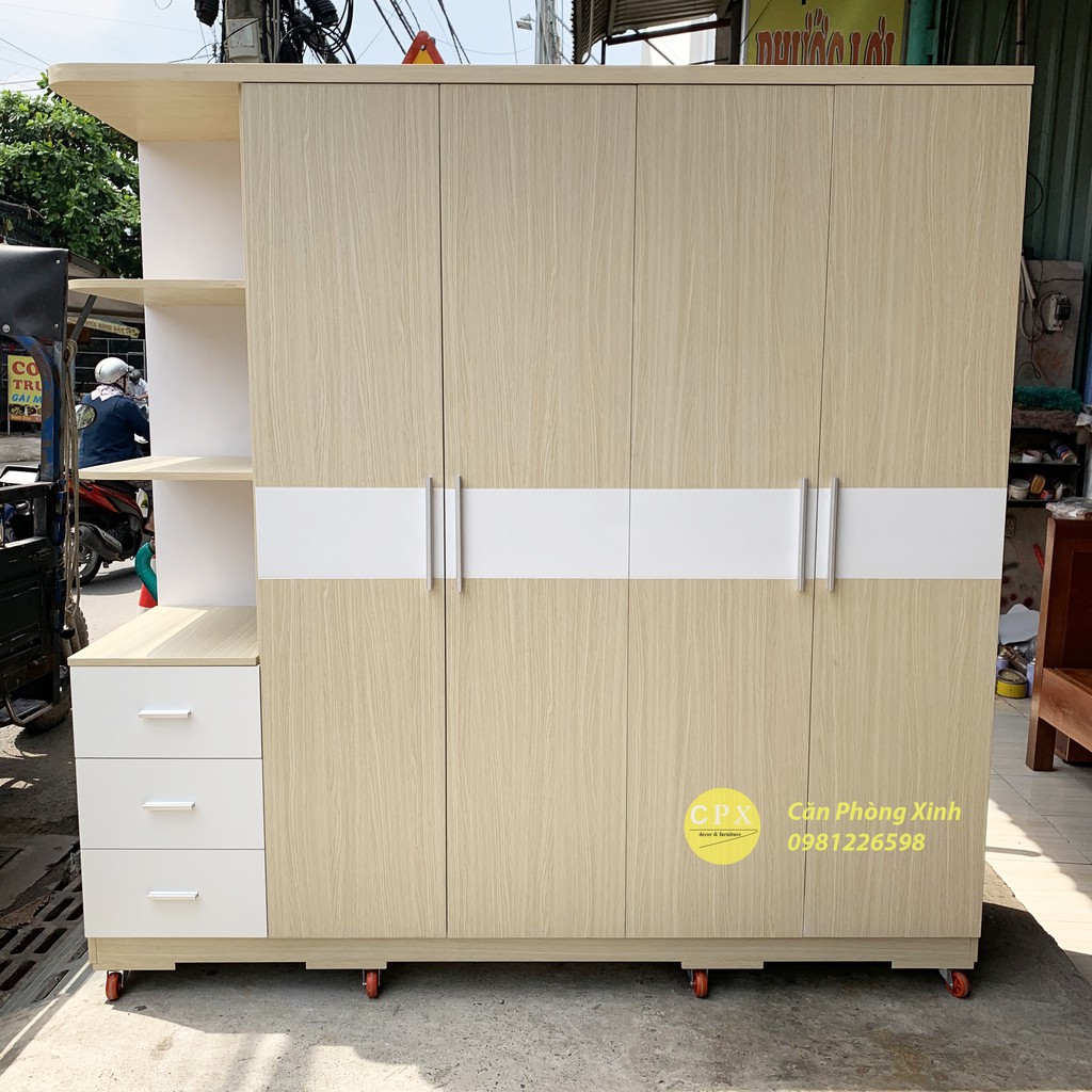 Tủ áo có kệ hộc hiện đại CPX-T14