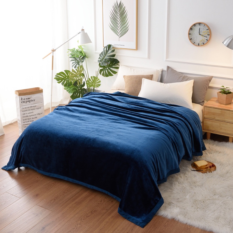 Chăn Lông Tuyết Muji Cao Cấp, Hàng Xuất Khẩu, Chăn Kích Thước Siêu Rộng 2x2.3M