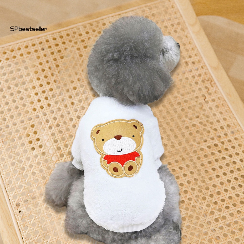 Áo Khoác Cotton Hai Mặt In Hình Gấu Giữ Ấm Dành Cho Thú Cưng