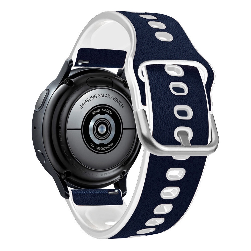 Dây đeo đồng hồ bằng da 20mm/22mm cho đồng hồ Samsung Galaxy Watch 3 46mm 42mm Active 2 40mm 44mm Gear S3 HuaweiGT2 Pro