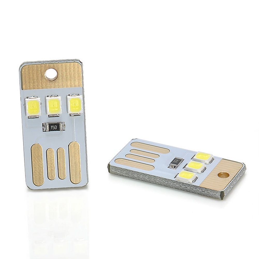 Set 2 đèn LED USB mini ánh sáng trắng tiện dụng cho PC Laptop