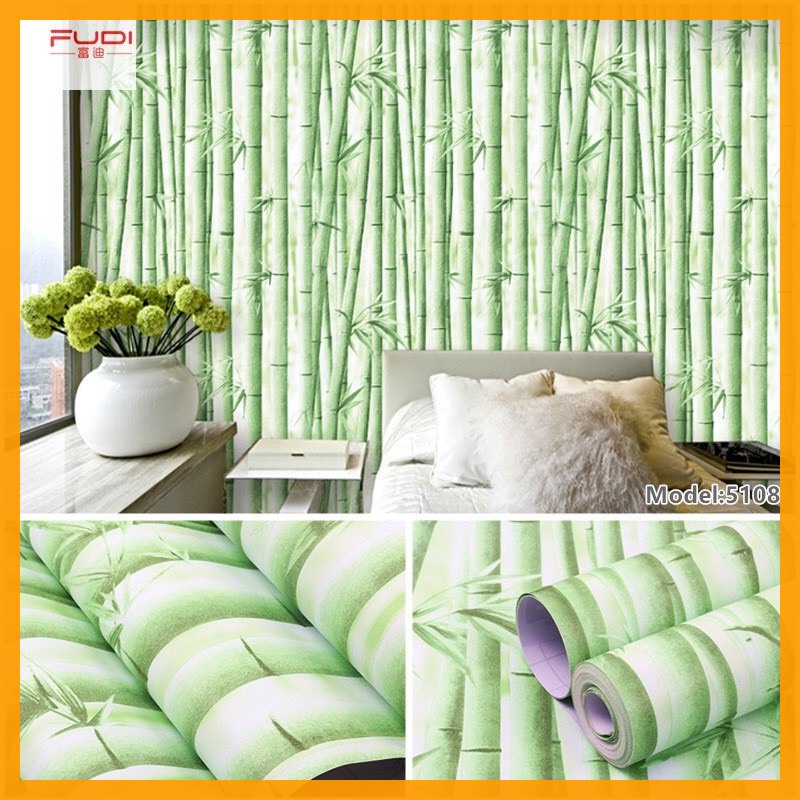 10M GIẤY DÁN TƯỜNG CÂY TRÚC KHỔ RỘNG 45CM 5108, trang trí tường. decor phòng.